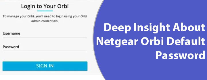Netgear Orbi Default Password