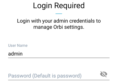 Access Orbi App