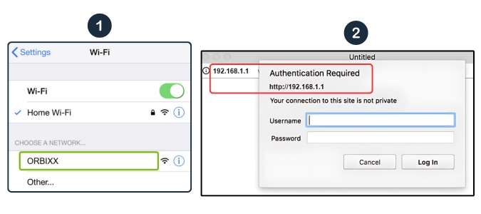 Finally Accessing the Orbi Login Page: