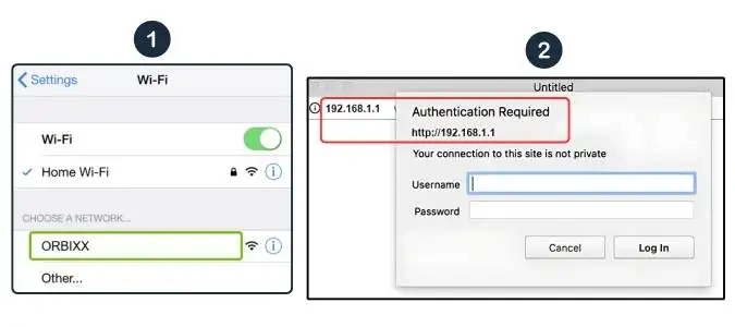 Finally Accessing the Orbi Login Page: